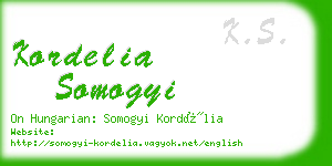 kordelia somogyi business card